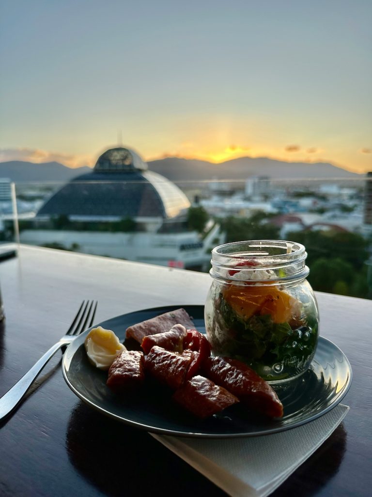 Hilton Cairns Executive Lounge Evening Food