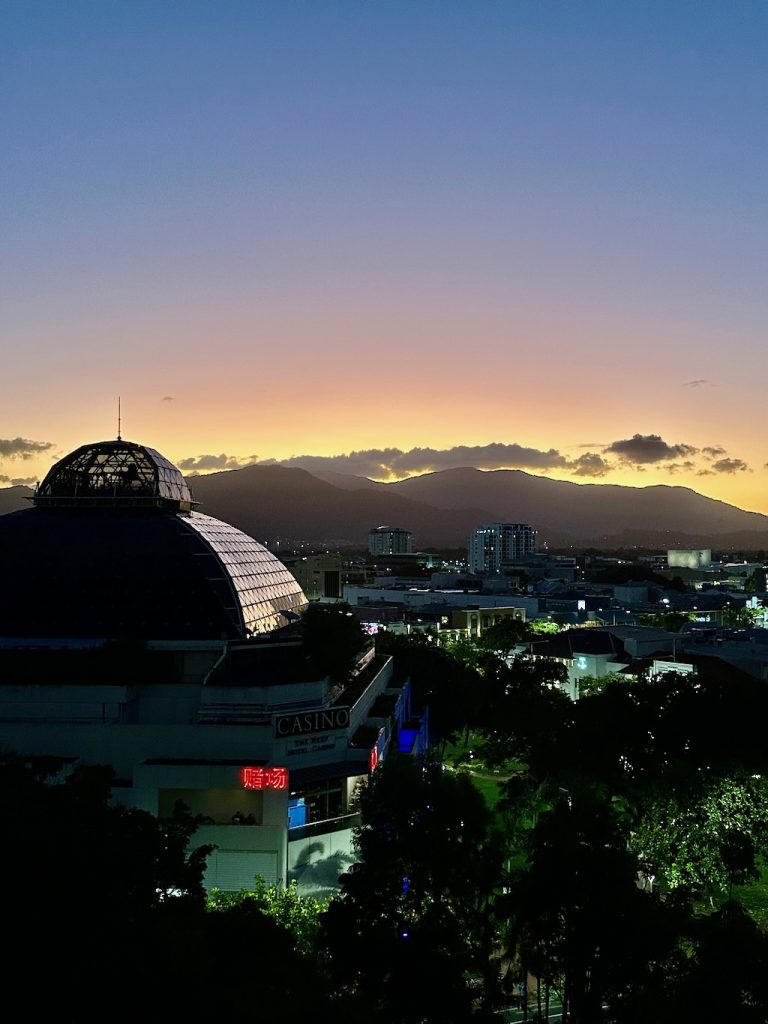 Hilton Cairns Executive Lounge View of Reef Casino