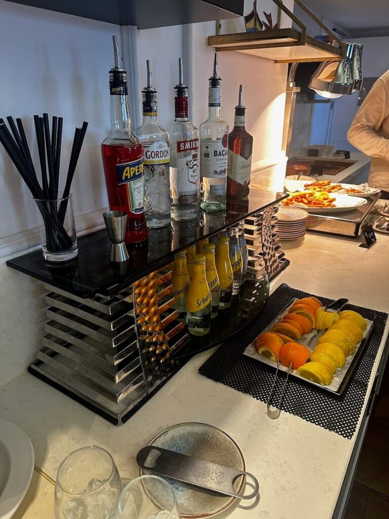 Hilton Malta Executive Lounge Drinks Selection