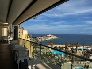 Hilton Malta Executive Lounge Terrace