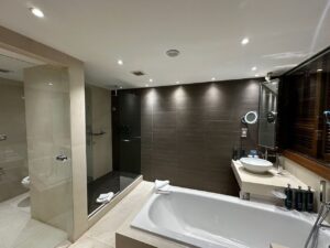 Hilton Malta King Executive Room with Sea View Bathroom