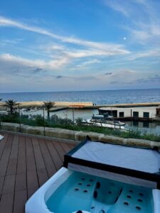 Hilton Malta Marina Terrace Spa Room with Hot Tub
